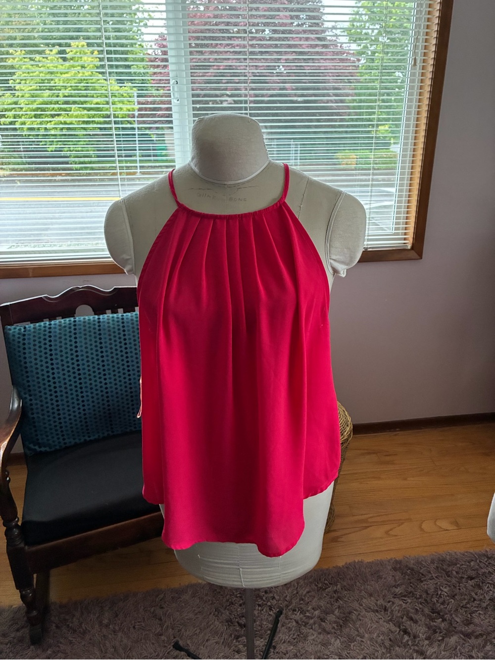 Lush Hot Pink Halter-Style Women's Cami